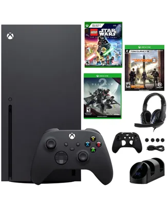 Xbox Series X 1TB Console with Skywalker + 2 Games and Accessories Kit