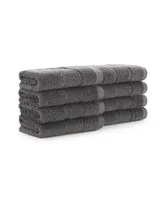 Aston and Arden Luxury Turkish Washcloths, 8-Pack, 600 Gsm, Extra Soft Plush, 13x13, Solid Color Options with Dobby Border