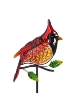 Evergreen Garden Outdoor Decor Solar Garden Stake, Cardinal For Homes Gardens Yards Lawn and Patio