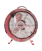 Optimus 10 Inch 2 Speed 50 Watt Portable Retro Drum Fan