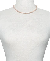 White Cultured Freshwater Pearl (6mm) Necklace and Matching Stud (7-1/2mm) Earrings Set Sterling Silver