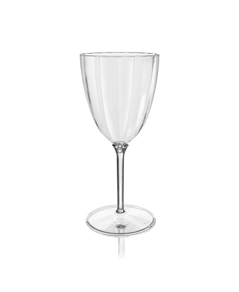 Smarty Had A Party 11 oz. Crystal Cut Plastic Wine Goblets (48 Goblets)