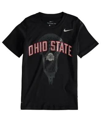 Big Boys Nike Black Ohio State Buckeyes Lacrosse Performance T-shirt