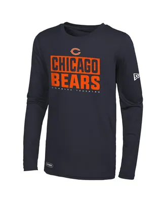 Men's New Era Navy Chicago Bears Combine Authentic Offsides Long Sleeve T-shirt