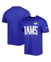 Men's New Era Royal Los Angeles Rams Combine Authentic Training Huddle Up T-shirt