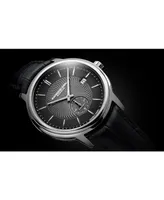 Raymond Weil Men's Swiss Automatic Maestro Small Seconds Black Leather Strap Watch 40mm