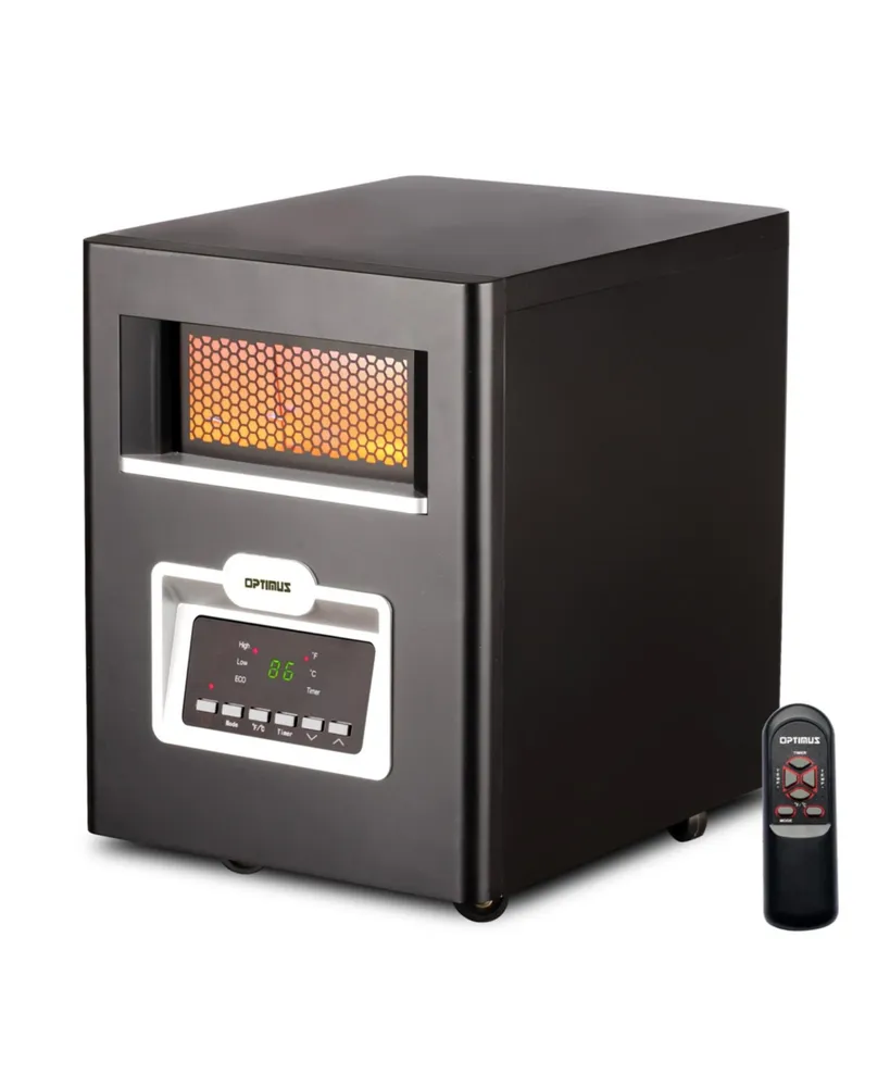 Optimus Infrared Quartz Heater with Remote & Led Display