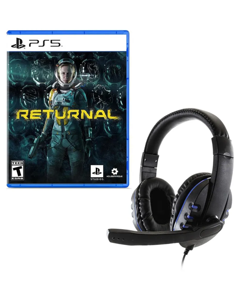 Playstation Returnal Game with Universal Headset for PlayStation 5