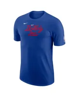 Men's Nike Blue Philadelphia 76ers 2022/23 City Edition Essential Warmup T-shirt