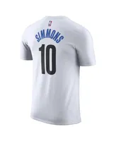 Men's Nike Ben Simmons White Brooklyn Nets 2022/23 City Edition Name and Number T-shirt