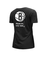 Women's New Era White Brooklyn Nets 2022/23 City Edition V-Neck T-shirt