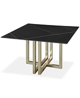 Emila 48" Square Sintered Stone Mix and Match Dining Table, Created for Macy's