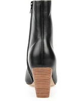 Journee Signature Women's Hydra Angular Stacked Heel Booties
