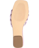 Journee Signature Women's Cendi Strappy Band Flat Sandals