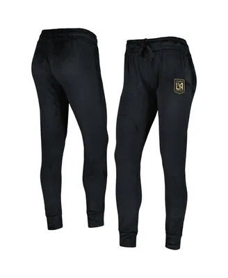 Women's Concepts Sport Black Lafc Intermission Velour Cuffed Pants