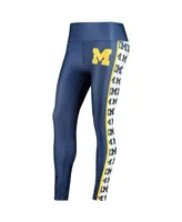 Women's Concepts Sport Navy Michigan Wolverines Dormer Knit Leggings