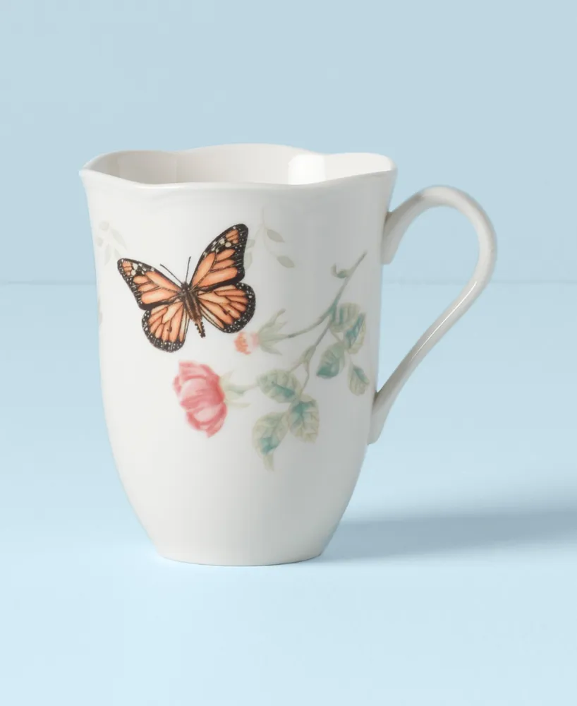 Lenox Butterfly Meadow 12 Oz. Floral Porcelain Mug