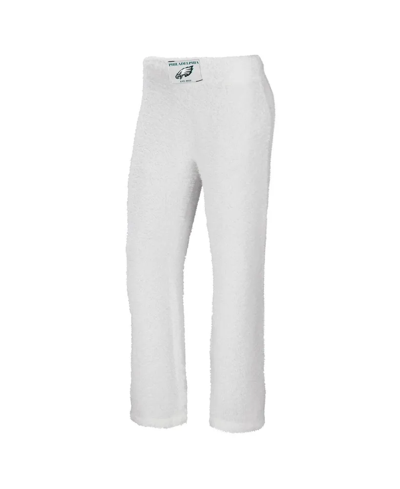 Women's Wear by Erin Andrews Cream Philadelphia Eagles Cozy Scoop Neck Tank Top Pants Sleep Set