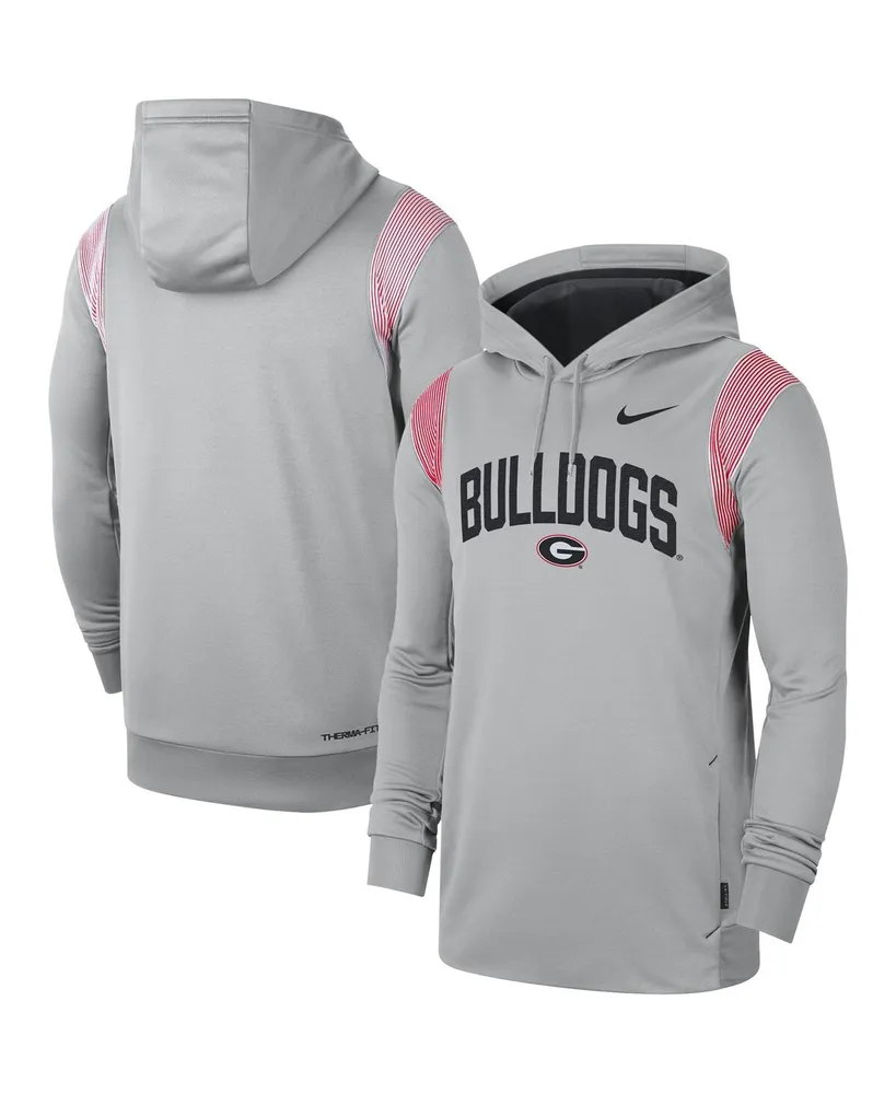 Men's Nike Gray Georgia Bulldogs 2022 Game Day Sideline Performance Pullover Hoodie