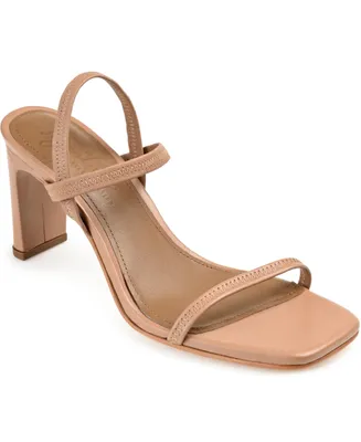 Journee Signature Women's Lenonn Block Heel Dress Sandals