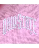 Girls Toddler Garb Pink Ohio State Buckeyes Caroline Cap Sleeve Polo Dress