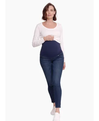 Women's Maternity Skinny Jean With Crossover Panel