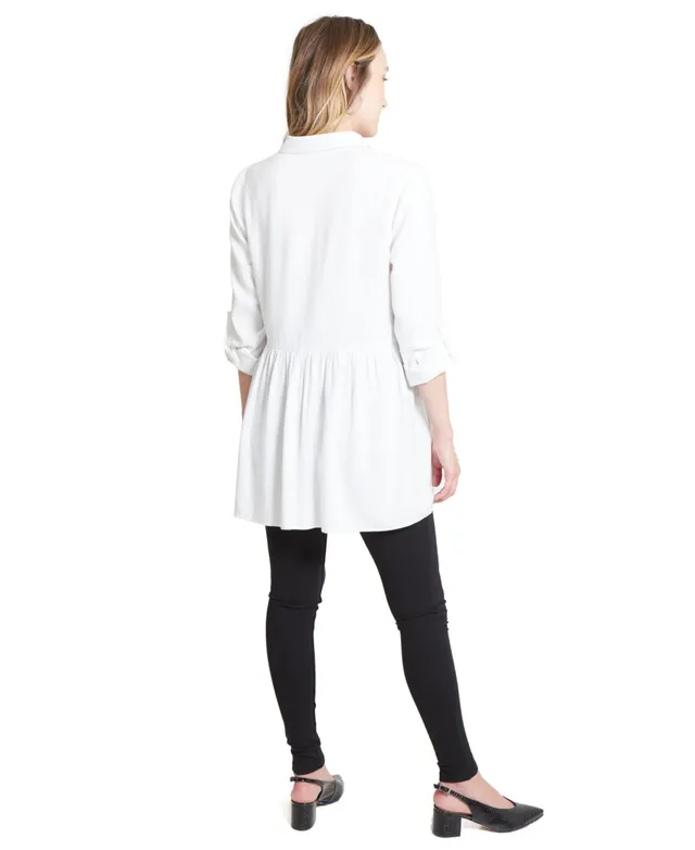 Motherhood Maternity Long Sleeve Side-Ruched T-Shirt