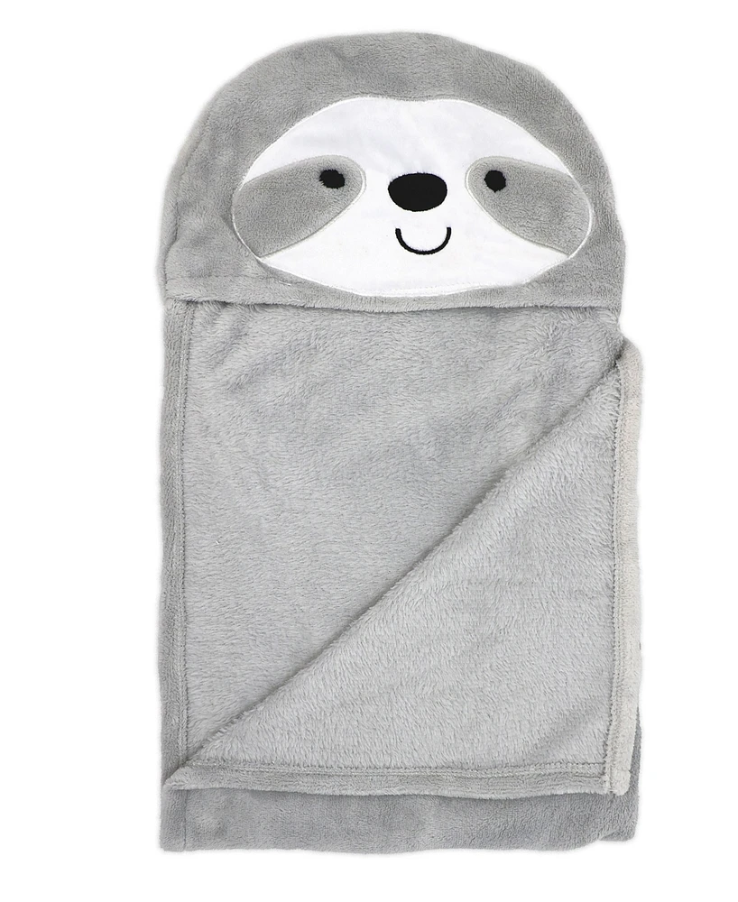 3 Stories Trading Baby Boys and Baby Girls Sloth Hooded Blanket