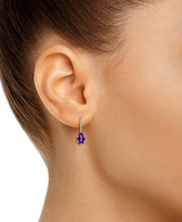 Macy's Gemstone Leverback Earrings 10K Gold