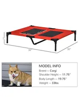 PawHut Large Elevated Camping Pet Cot Portable Sleep Bed Indoor Outdoor