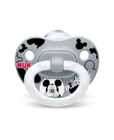 Nuk Baby Disney Mickey Mouse Orthodontic Pacifiers, 2 Pack