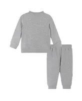 Andy & Evan Baby Boys Grey Hacci Sweat Set