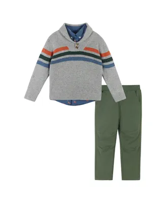 Infant Boys Shawl Sweater Set