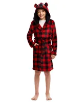 Jellifish Kids Toddler|Child Boys Fleece Sleep Robe - Soft & Cozy Kids Bathrobe