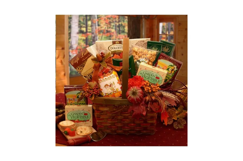 Gbds Harvest Blessings Gourmet Fall Gift Basket- Thanksgiving gift basket - Fall gift basket