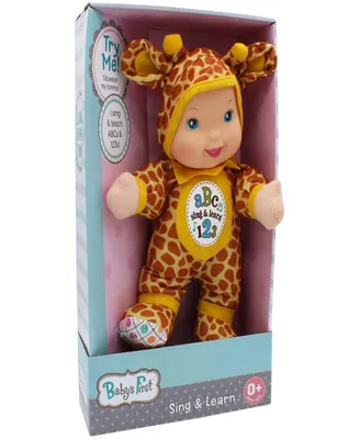 Baby's First by Nemcor Sing Learn Giraffe Toy Doll