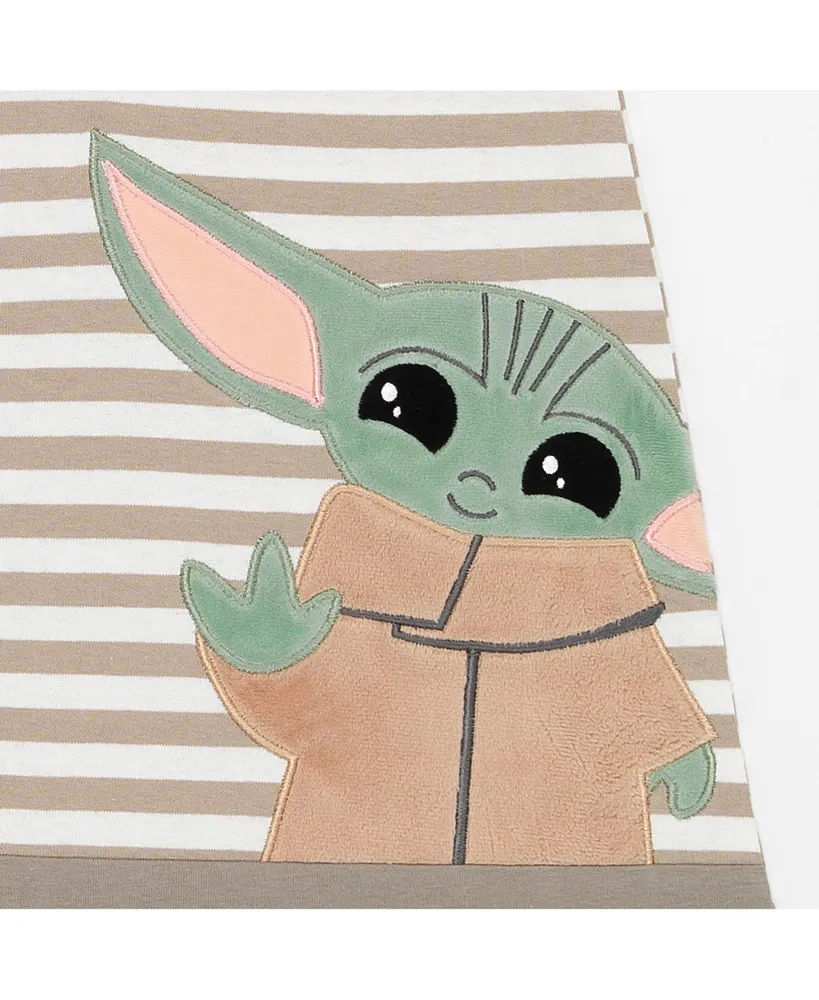 Lambs & Ivy Star Wars Baby Yoda Grogu The Child Cotton Wearable Blanket