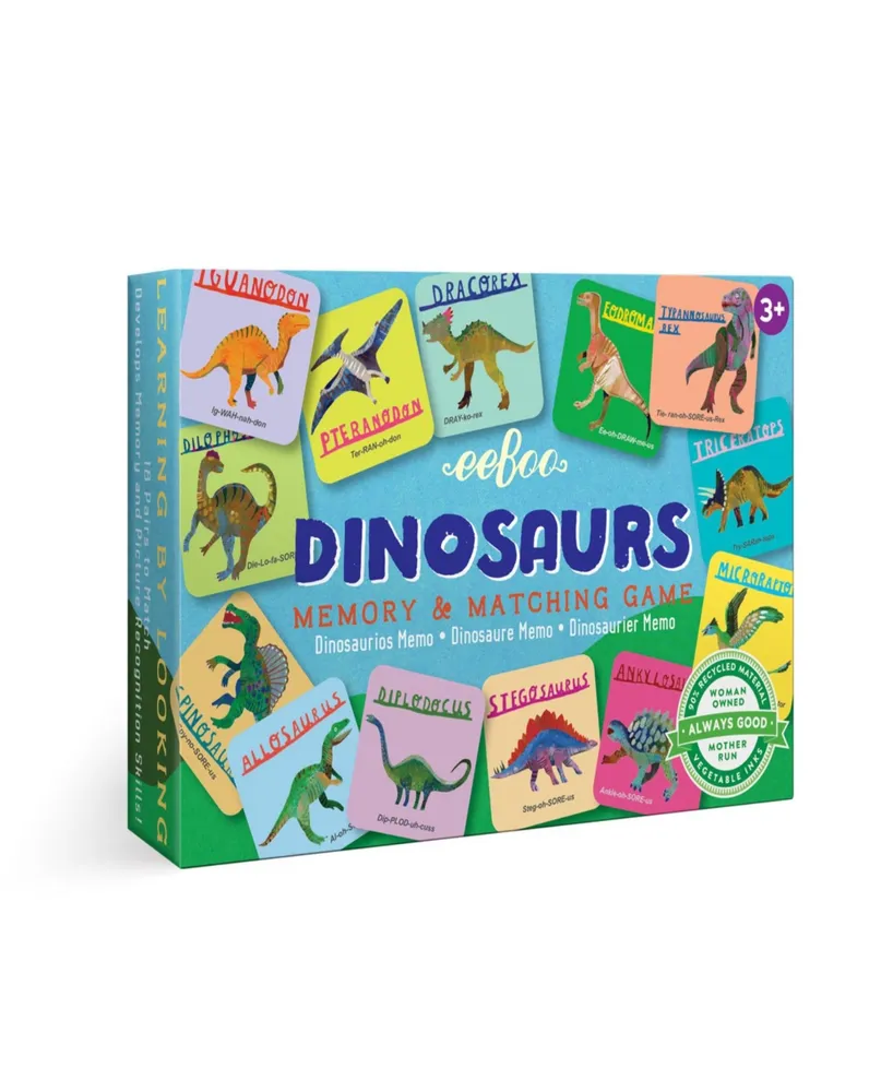Eeboo Dinosaurs Little Memory and Matching Game