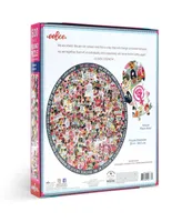 Eeboo Piece and Love Women March 500 Piece Round Circle Jigsaw Puzzle Set