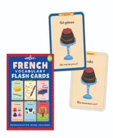 Eeboo French Vocabulary Flash Cards Set, 56 Piece