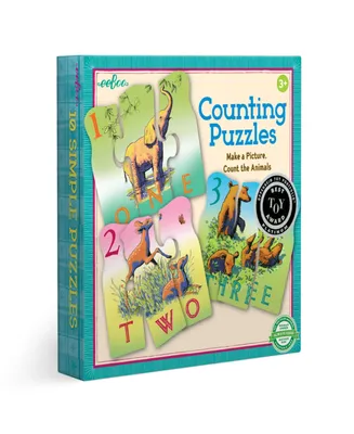 Eeboo Animal Counting 30 Piece Puzzle Set