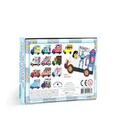 Eeboo Trucks and a Bus Little Memory Matching Game 24 Piece Set