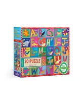 Eeboo Animal Abc Big 20 Piece Puzzle Set