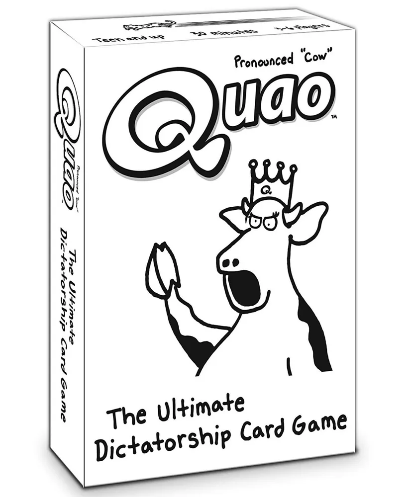 Zobmondo Quao 127 Card Game Set for Social Groups, Teens, Students and Families, Fun Party Game