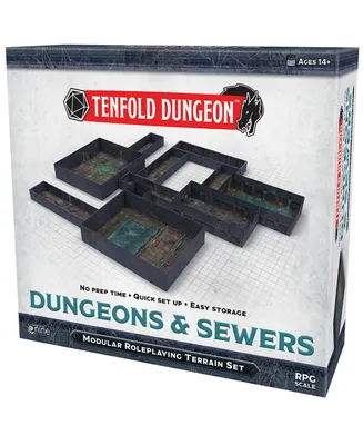 Gale Force Nine Tenfold Dungeon Dungeons Sewers Modular Roleplaying Terrain 5E Role Playing Game Adventure 5 Piece Set