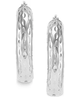 Giani Bernini Textured Tube Small Hoop Earrings, 20mm, Created for Macy's