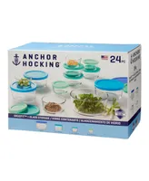 Anchor Hocking 24-Piece Food Storage Set with SnugFit Lids