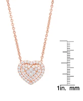 Macy's Cubic Zirconia Heart Pendant