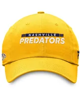 Men's Fanatics Gold Nashville Predators Authentic Pro Rink Adjustable Hat