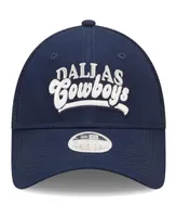 Women's New Era Navy Dallas Cowboys Team Trucker 9FORTY Snapback Hat